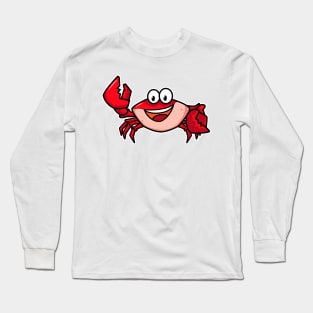 Crab Cartoon Long Sleeve T-Shirt